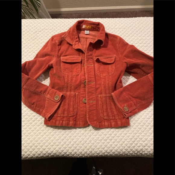 Tulle orange corduroy jacket - Picture 2 of 6
